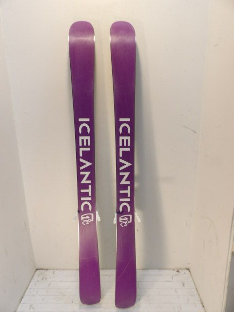 Womens Icelantic Maiden 91 w/ Squire Size 155cm Downhill Skis - Flowers / Multi