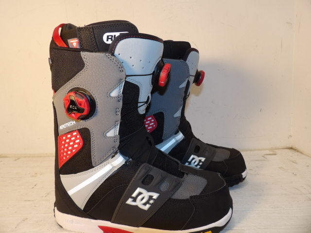 Mens DC Phantom Size 8.0 Boots - Black / Red / Grey