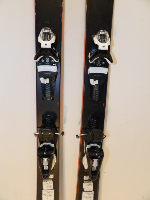 Mens Rossignol Sky 7 HD w/ Look Size 180cm Downhill Skis - Black / Orange