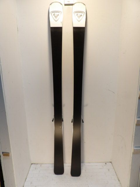 Mens Rossignol EXP 86 Look Size 185cm Downhill Skis - Red / Grey