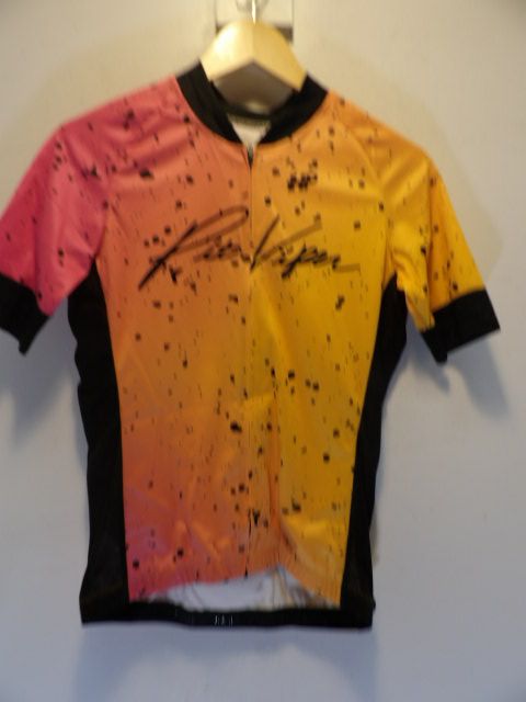Womens Pit Viper Jersey - Large - Orange / Pink