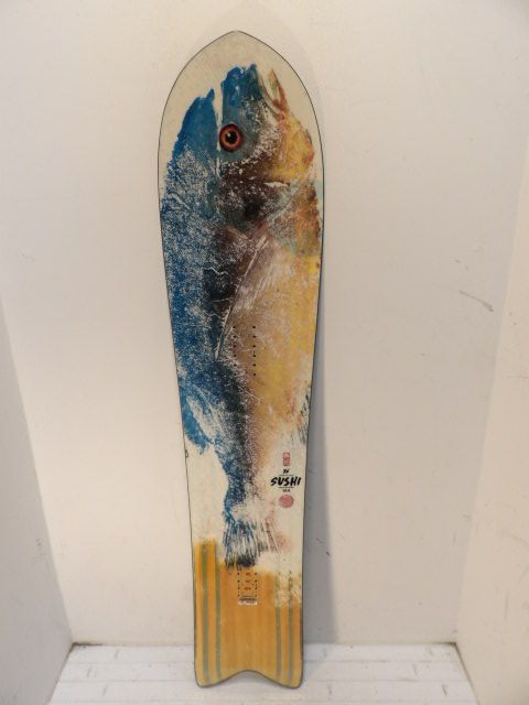 Men's Rossignol Sushi Size 144cm Snowboard - White / Fish