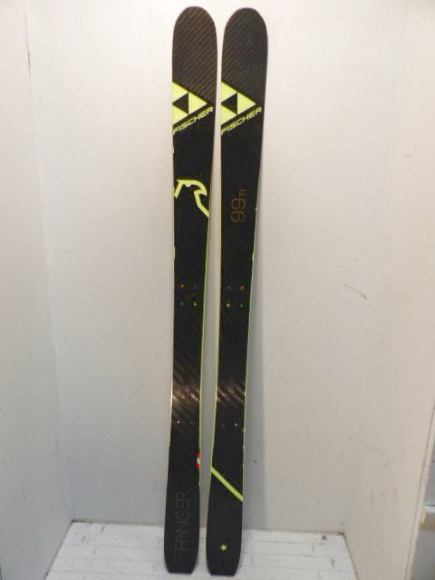 Mens Fischer Ranger 99 Size 174cm Downhill Skis - Black / Yellow