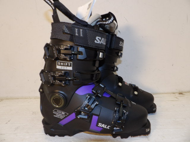 Womens Salomon Shift Size 23.5 AT Boots - Black / Purple