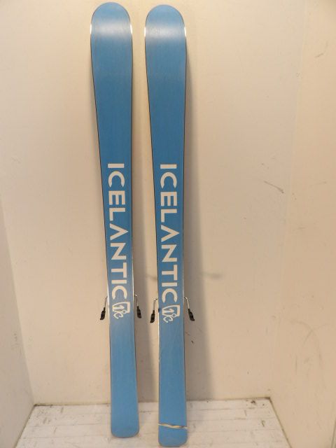 Womens Icelantic Oracle 88 w/ Squire Size 155cm Downhill Skis - Blue / Mountain