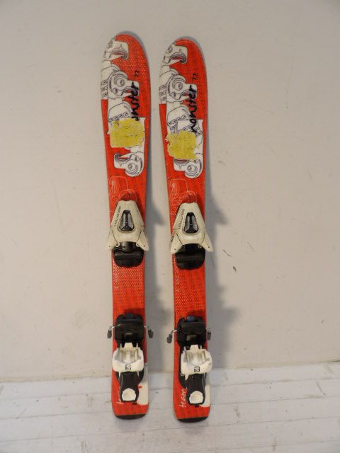 Youth Head Monster Size 77cm Kids Skis - Red