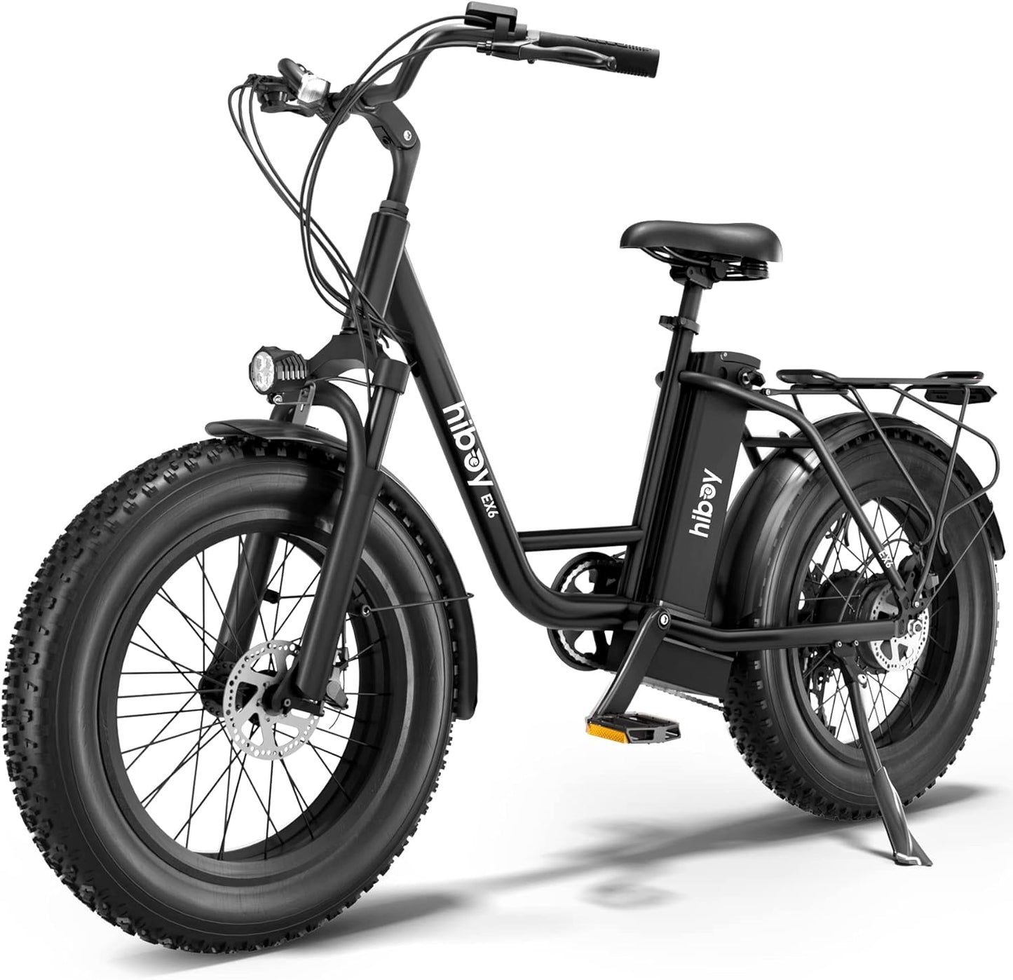 HiBoy EX-6 White 20" Fat Tire Electric Bike