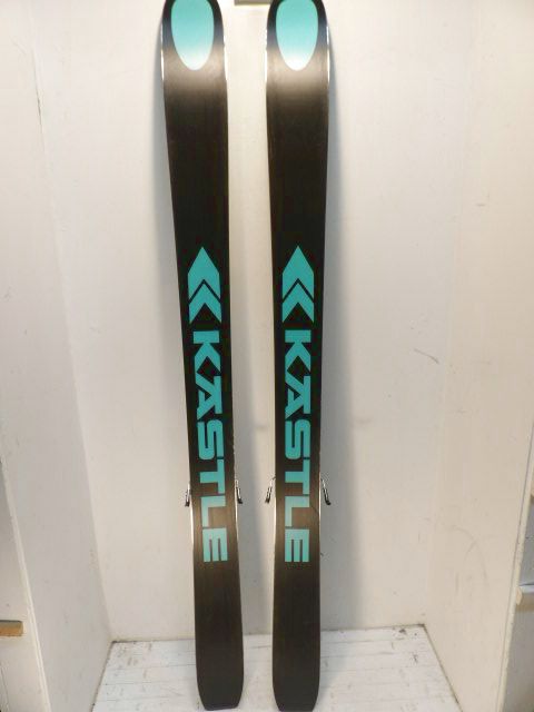 Mens Kastle ZX 115 w/ Kingpin Size 186cm Downhill Skis - Teal / Black