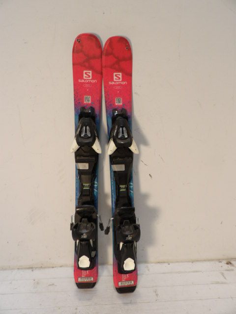 Youth Salomon Lux Jr Size 70cm Kids Skis - Pink/Blue