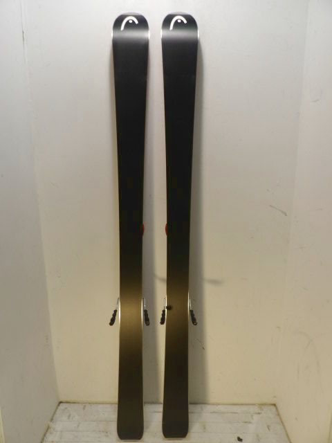 Men's Head Monster 88 w/ Attack Size 160cm Downhill Skis - Red / Black