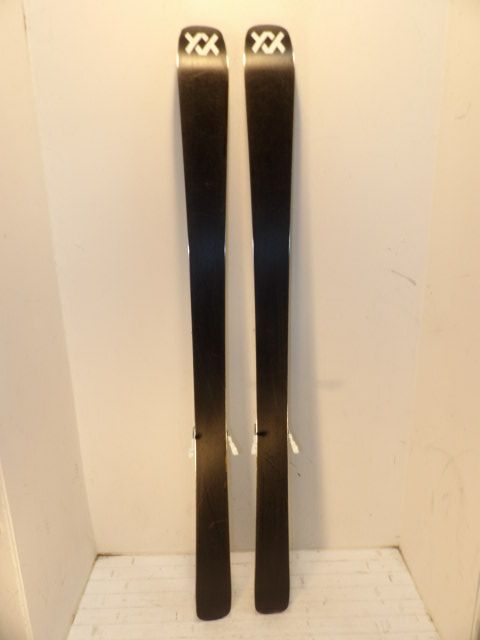 Mens Volkl Kanjo w/ Squire Size 161cm Downhill Skis - Grey / Green