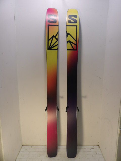 Men's Salomon QST 106 w/ Strive 14 Size 173cm Downhill Skis - Grey