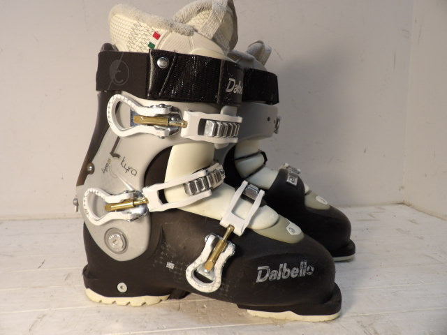 Womens Dalbello Kyra Size 25.5 Downhill Boots - Black / White / Grey