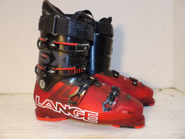 Mens Lange SX 100 Size 31.5 Downhill Boots - Red / Black
