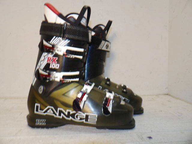 Mens Lange RX 100 Size 29.5 Downhill Boots - Green