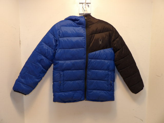 Youth Spyder Blue Large Puffy Jacket
