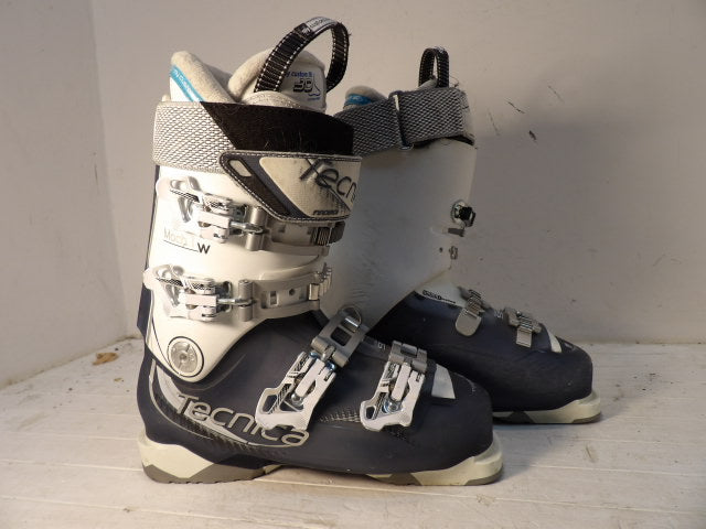 Womens Tecnica Mach 1 Size 25.5 Downhill Boots - Blue / White