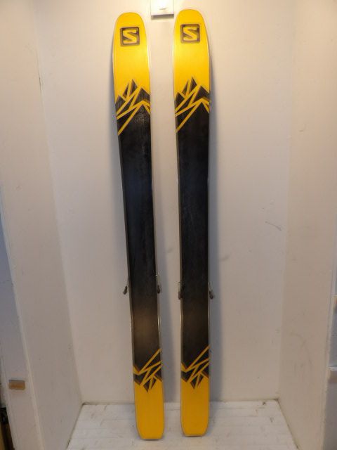 Mens Salomon QST 118 w/ Look Size 185cm Downhill Skis - Green