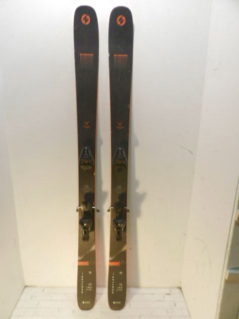 Youth Blizzard Rustler Team Size 164cm Kids Skis - Black / Orange