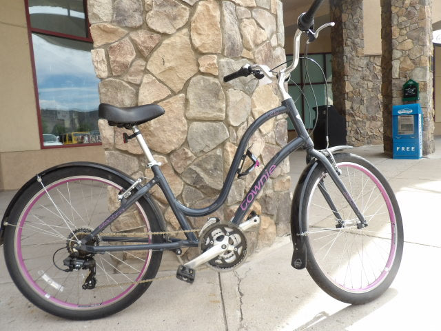 Electra Townie - 21 d - 21 Speed - Grey / Purple