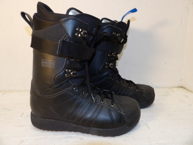 Mens Adidas Superstar Size 11.5 Boots - Black