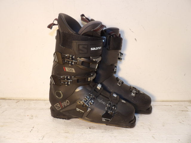 Mens Salomon S Pro 120 Size 28.5 Downhill Boots - Black
