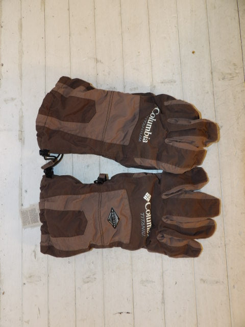 Columbia Size L Brown Gloves - Borwn