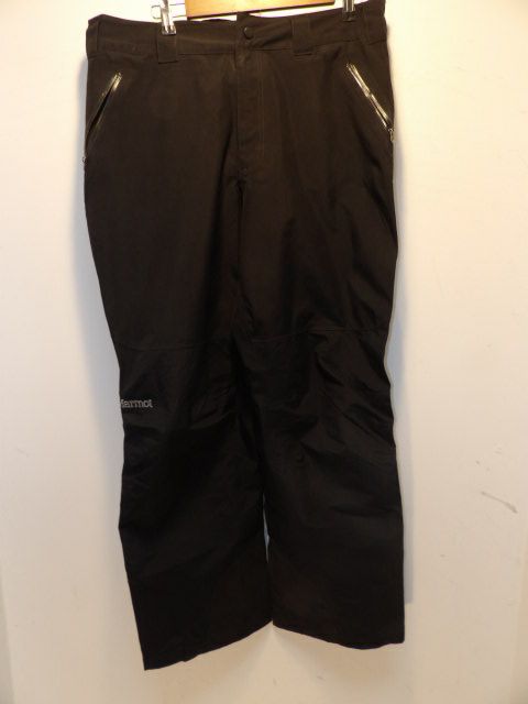 Men's Marmot Shell Size Large Black Pants - Black