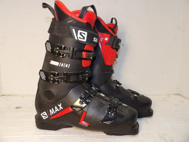 Mens Salomon S Max 100 Size 29.5 Downhill Boots - Black / Red