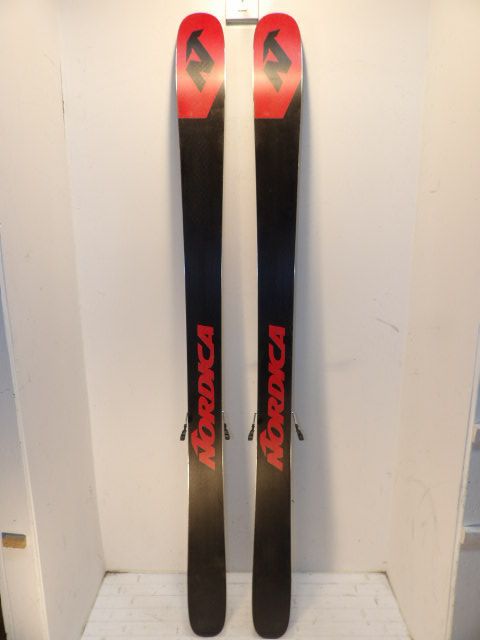 Mens Nordica Enforcer 100 w/ Marker Size 186cm Downhill Skis - Blue / Red