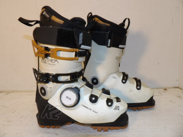 Womens K2 Anthem 95 Size 23.5 Downhill Boots - White / Black / Gum