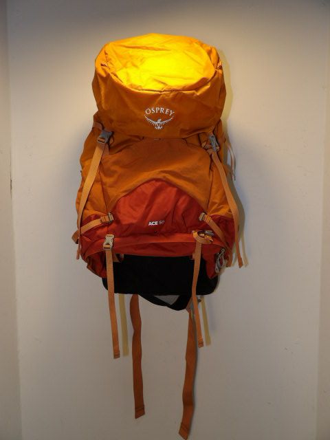 Youth Osprey Ace Size 50L Backpack - Orange