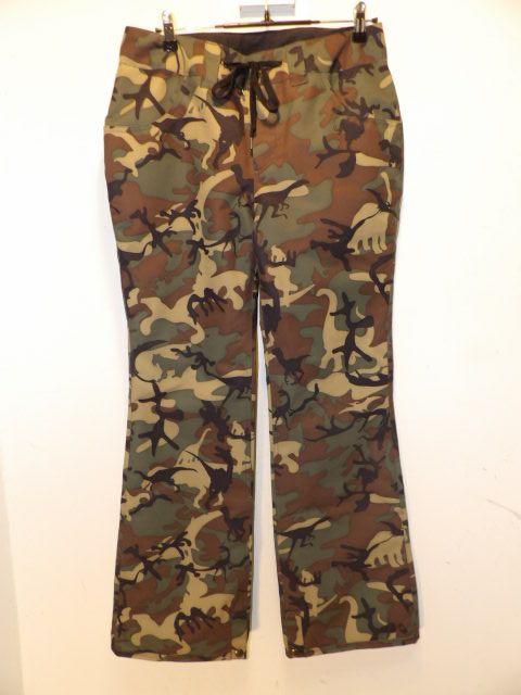 Mens Airblaster Size Medium Camo Pants - Green / Dinoflauge
