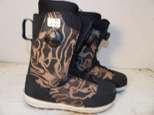 Mens Ride Lasso Size 9.5 Boots - Black / Gold