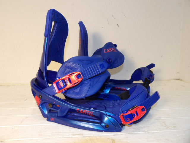 Mens Burton Cartel EST Size Medium Bindings - Blue