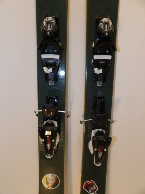 Mens Salomon QST 118 w/ Look Size 185cm Downhill Skis - Green