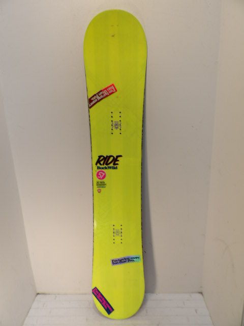 Mens Ride Buck Wild Size 157cm Snowboard - Yellow