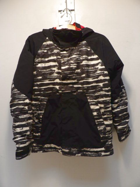 Youth Burton Medium Black Jacket - Black / White