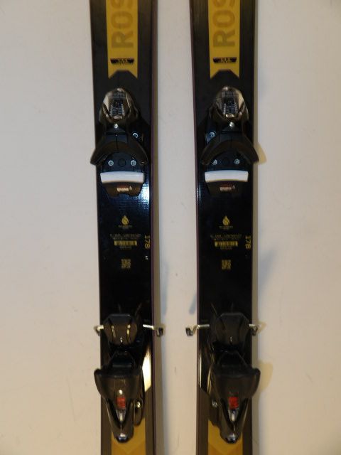 Mens Rossignol Arcade 94 w/ Look Size 178cm Downhill Skis - Tan / Black