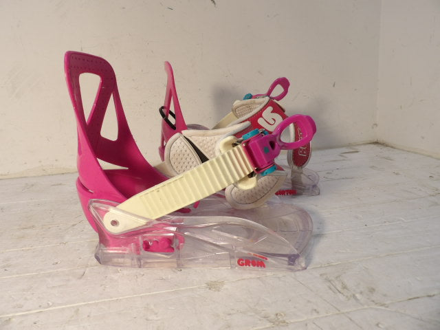 Youth Burton Grom Bindings - Pink / Clear