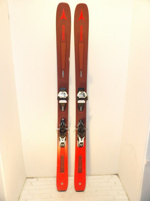 Mens Atomic Vantage 97 w/ Warden Size 172cm Downhill Skis - Red