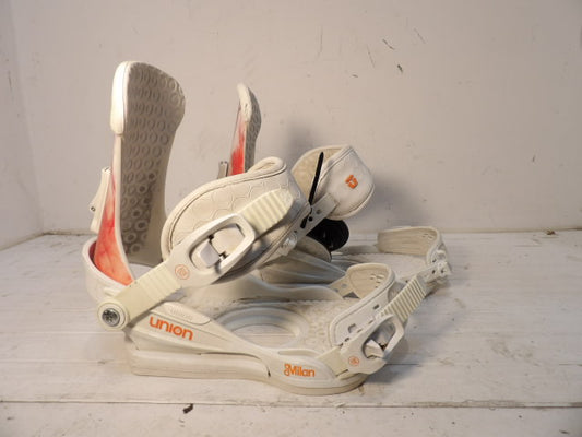 Women's Union Milan Size Medium Bindings - White / Purple Smoke