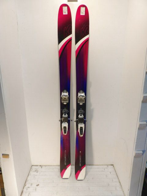 Womens K2 Gottaluvit w/ Squire Size 177cm Downhill Skis - Purple / Pink