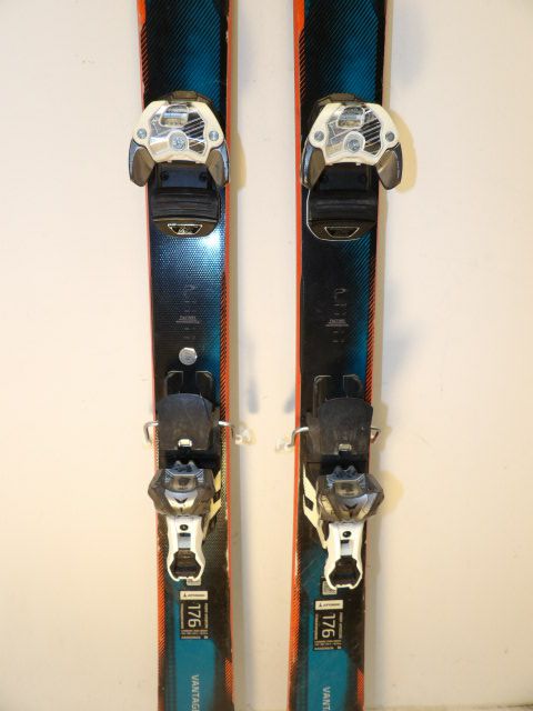 Mens Atomic Vantage 90 w/ Warden Size 176cm Downhill Skis - Blue