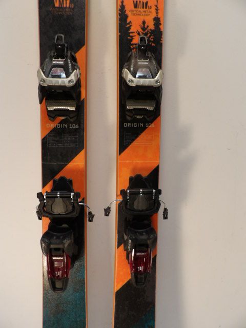 Mens Liberty Origin 106 w/ Marker Duke PT Size 187cm AT Skis - Green / Orange