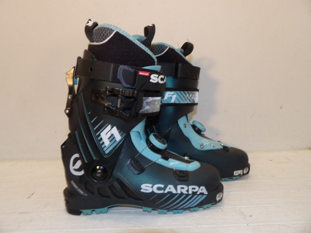 Womens Scarpa F1 Size 25.0 AT Boots - Blue