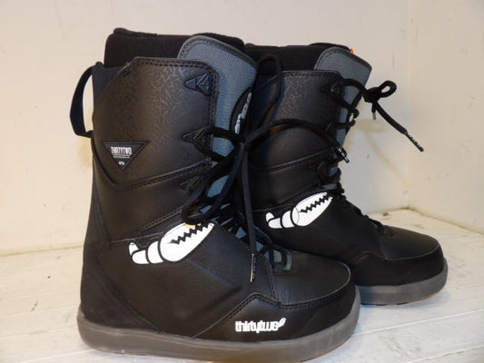 Men's 32 Lashed Size 8.5 Boots - Crab Grab - Black