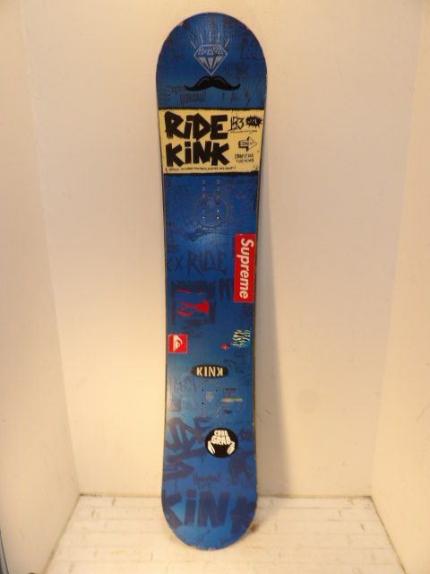 Mens Ride Kink Size 153 WIDE Snowboard - Blue