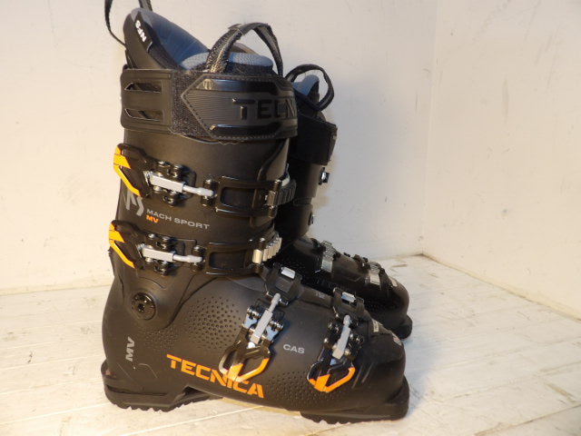 Mens Tecnica Mach Sport 100 Size 26.5 Downhill Boots - Black / Orange