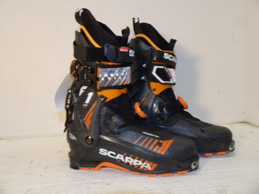 Mens Scarpa F1 Size 27.0 AT Boots - Black / Orange
